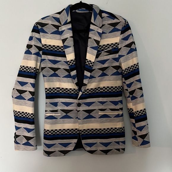 Zara Mens Abstract Design Light Jacket - Picture 2 of 4